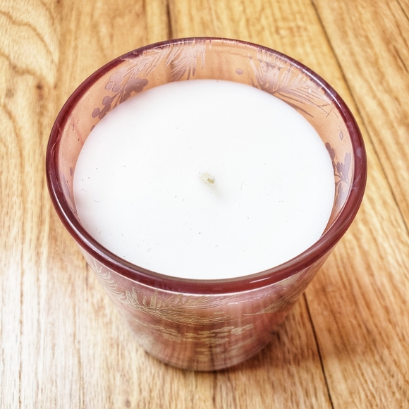 NWT LADY JAYNE Winter Fur Gold & Pink Candle - Picture 2 of 3